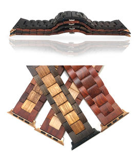<span class=keywords><strong>Bracelet</strong></span> rétro en <span class=keywords><strong>bois</strong></span> de bambou <span class=keywords><strong>Bracelet</strong></span> de montre en <span class=keywords><strong>bois</strong></span> de santal pour <span class=keywords><strong>Apple</strong></span> <span class=keywords><strong>Watch</strong></span> 41mm 45mm 38mm 40mm 42mm 44mm - Product Image 4