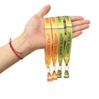 Bracelet en polyester personnalisé pour festival, vente en gros du fabricant, bracelet tissé vierge pour sublimation, fermoir en plastique, bande de 15 mm
