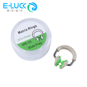 Anello di Serraggio Dentale MR in NiTi con Clip per Lamina a Forma di Fagiolo e Testina in Silicone Anelli per Matrice - Product Image 5