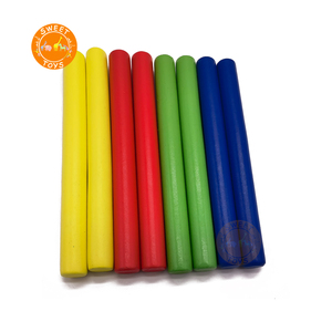 工場直販 高品質 カラフル木製 子供用楽器 ポリスバトン 早期教育 知育玩具 - Product Image 4