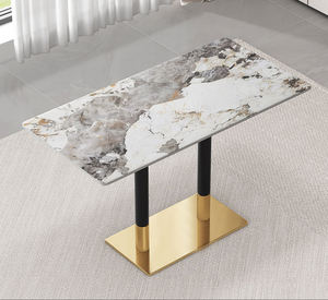 Mesa <span class=keywords><strong>de</strong></span> Restaurante Personalizada <span class=keywords><strong>de</strong></span> Comida Rápida, Mesa Redonda o Cuadrada <span class=keywords><strong>de</strong></span> Metal y Mármol, Mesa <span class=keywords><strong>de</strong></span> Restaurante <span class=keywords><strong>de</strong></span> Mármol Blanco Natural <span class=keywords><strong>de</strong></span> Carrara, Mesa <span class=keywords><strong>de</strong></span> Comedor <span class=keywords><strong>de</strong></span> Lujo - Product Image 5