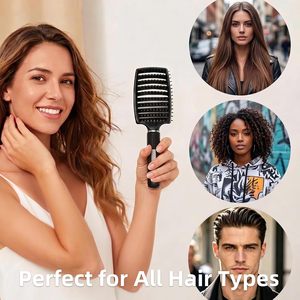 Salon Hair Brush Anti Static <b>Tangle</b> Brush Scalp Massage Hairbrush for Long Hair - Product Image 3