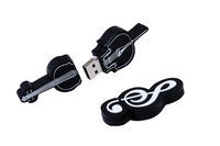 Multiple Capacity PVC Piano Keyboard USB Flash Drive Musical Instrument Pendrive Custom Logo Music Themed Corporate Gift Memory