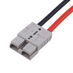 Kabel Harness SC10-6 50A 120A untuk Baterai Forklift, Kabel Charger Tenaga Surya, Kabel Silikon dengan Terminal O-Ring - Product Image 4