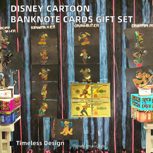 HEXU <span class=keywords><strong>Mickey</strong></span> Mouse <span class=keywords><strong>Minnie</strong></span> Donald Duck Daisy Goofy <span class=keywords><strong>Pluto</strong></span> Famosos Personajes de Dibujos Animados Clásicos Tarjetas de Plástico con Diseño de Billetes Térmicos para Fiestas - Product Image 2