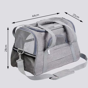 Sac de transport pour animaux de compagnie Wu en tissu Oxford respirant, pliable, petit format, sac de voyage pour animaux de compagnie à porter en bandoulière - Product Image 3