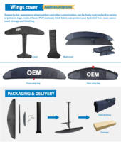 Hydrofoil adapté aux débutants, ensemble de foil à aile en carbone pour Wing Foil, SUP Foil, Surf Foil et Kite Foiling