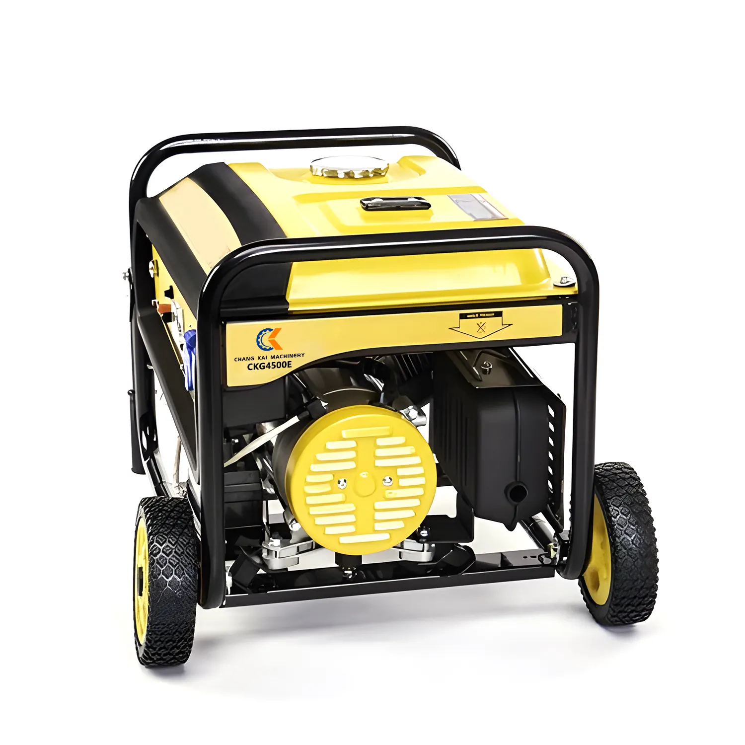 Generator bensin rangka terbuka berpendingin udara CKG2200E-CKG5500E kualitas tinggi dan tipe portabel dengan empat roda