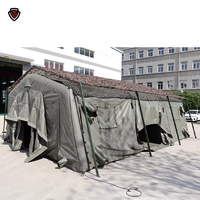 Double coffre-fort personnalisé vert vivant grande toile de camping médical catastrophe gonflable camping tactique tentes de secours