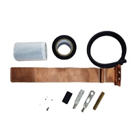 Kit de mise à la terre universel pour câbles coaxiaux de 1/2 pouce, kit de protection contre la foudre et de liaison antistatique pour tours de télécommunications