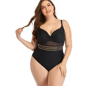 2022 शेयर 6 रंग Underwire धक्का XXL बिकनी Sexi महिला प्लस आकार एक टुकड़ा Swimwear के