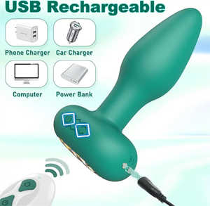 APP uzaktan kumanda silikon erkekler prostat masaj aleti Wiggling dönen titreşimli <span class=keywords><strong>Anal</strong></span> popo fiş erkek <span class=keywords><strong>Anal</strong></span> vibratör seks oyuncak erkekler için - Product Image 5