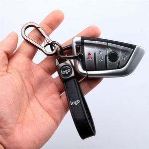 Porte-clés en cuir pour homme et femme, avec logo de marques de voitures, porte-clés en métal personnalisé, accessoires avec logo - Product Image 4