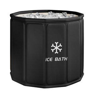 106Gal Portable Ice Bath Recovery Pod Cold Plunge for Adult <strong>Athletes</strong> with Wooden <strong>Boards</strong> - Product Image 1