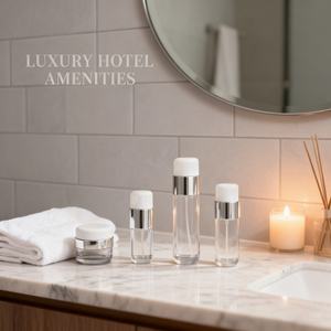 ชุดขวดแก้วใสเปล่าขนาด 30 กรัม 50 กรัม 50 มล. 100 มล. 120 นล. 150 มล. สำหรับบรรจุภัณฑ์เครื่องสำอาง โลชั่น เอสเซนส์ สเปรย์  พร้อมพิมพ์โลโก้ได้ - Product Image 5