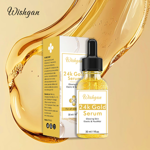 24K 골드 세럼 안티 에이징 페이스 세럼 비타민 C 콜라겐 히알루 론산 미백 비타민 빠른 아름다운 피부 몸 - Product Image 2