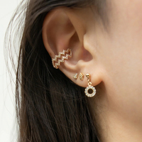 Offre Spéciale 925 Sterling Argent 18k or Plaqué Bijoux Glitter Boucles D'oreilles Pour Les Femmes