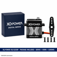 Servomoteur UAV 35KG, engrenage en acier inoxydable, boîtier en aluminium CNC, servomoteur numérique sans noyau, haute tension 6-8.4V, étanche, XQ-POWER XQ-S8035D