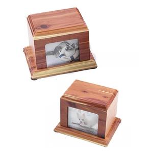Cèdre bois crémation os cendres cercueil animal cinéraire cercueil crémation Pet Box - Product Image 3