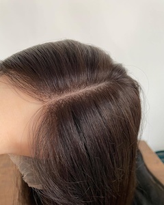 Kingdom Virgin European Hair Dimension Blonde Balayage avec racine brun foncé Noeud unique Luxe Lace Top Light Layer Perruque pour femmes - Product Image 5