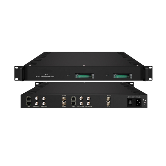 Catvscope CSP-3585 4 way IRD Multi-Channel CI Receiver 2or4 tuner DVB-C/T/ISDB-Tor DVB-S/S2/S2X inputs IP and ASI output