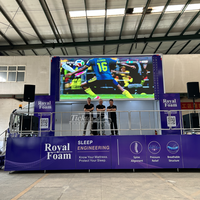 Camion publicitaire mobile Ticktack LED pour événements extérieurs, camion d'affichage mobile pour événements, publicité, projection de films avec scène intégrée