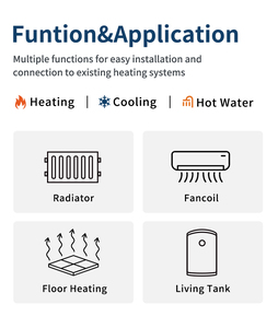 Warmepumpe 9kW 12kW 22kW EVI R32 Split High <b>Efficiency</b> Solar Air to Water Source Heat Pump Tankless <b>Heater</b> R32 Dc Split - Product Image 6