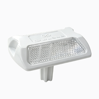 Borne de signalisation routière solaire en plastique, réfléchissante, visibilité 300 m, capacité de charge 180 kN, borne anti-collision pour autoroute