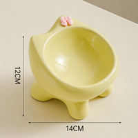 Bol en céramique super mignon pour chat et chien, accessoires d'alimentation pour animaux de compagnie