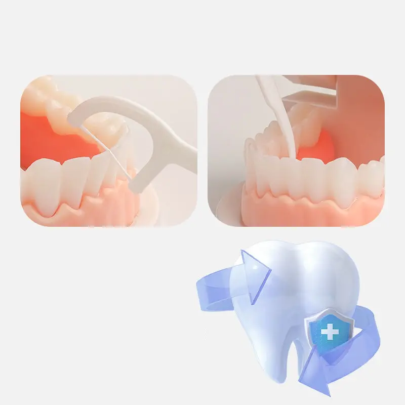 25 uds hilo Dental al por mayor Limpieza de dientes personalizada palillo hilo Dental para el cuidado Personal