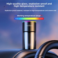 Diffuseur d'aromathérapie automatique pour voiture en métal, diffuseur de parfum pour siège de voiture à piles, élimination des odeurs et rafraîchissement 180 ml