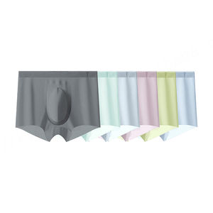 Calzoncillos bóxer cómodos para hombre 74% nailon 26% Spandex seda de hielo transpirable y fresco de tiro medio cantidad mínima de pedido personalizada - Product Image 1