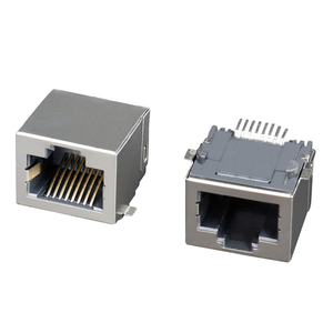 Connecteur général RJ45 PCB Jack 1x1 Single <span class=keywords><strong>Port</strong></span> SMT Type Low Profile <span class=keywords><strong>RJ</strong></span> 45 Female Smt Connector - Product Image 1