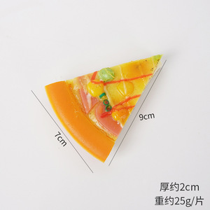 Pu mô phỏng pho mát tam giác bánh <span class=keywords><strong>pizza</strong></span> mô hình giả thực phẩm bánh <span class=keywords><strong>pizza</strong></span> hiển thị Prop - Product Image 3
