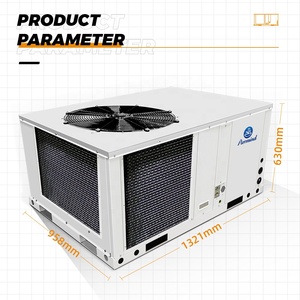 Puremind 3/4/5 Tấn Nhà HVAC Hệ Thống Làm Mát Bằng Không Khí Roof Top Gói Đơn Vị Trung Tâm Điều Hòa Không Khí Trên Mái Nhà Đơn Vị 220V 60Hz R410a - Product Image 3