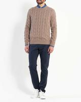 Pull tricoté personnalisé 2027 pour homme et femme, col rond, nouvelle collection automne-hiver, avec lettres, en mélange de laine, coupe ample