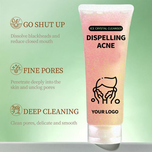 Acido salicilico 8D aminoacidi detergente per Scrub viso Anti-Acne tè verde per il viso lavare in profondità Gel esfoliante pulito - Product Image 5