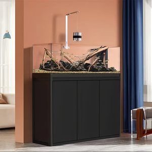 Pecera Rectangular Grande de Vidrio Jinjing Ultra-Blanco con Filtro Integrado de Separación Húmedo-Seco en la Parte Inferior, Todo en Uno, para Peces <span class=keywords><strong>Ranchu</strong></span> - Product Image 6