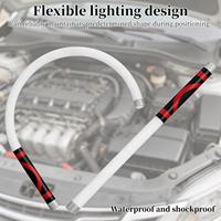 Lampe torche LED rechargeable, outil gadget, lampe de travail portable pour hommes, 360 °   Col flexible pour réparation automobile et inspection mécanique