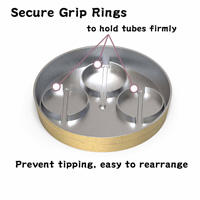 Ensemble d'affichage floral compact F108SSM Base en plastique gaufré ABS avec trois tubes détachables - Product Image 6