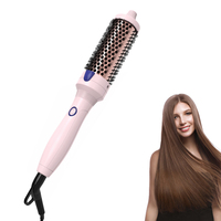 ZEXI Peigne Coiffant Bouclant Fluffy, 5 Températures et Contrôle à un Clic pour Usage Domestique