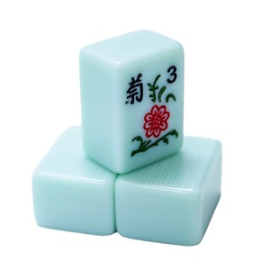 Tuiles de Mahjong en mélamine polies à la main, 40mm, taille moyenne et grande, pour usage domestique et en dortoir, ensemble de jeu d'échecs de style Lantian Jade - Product Image 3