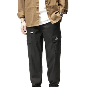 Wholesale Factory Casual Sweat Pants Teenager Comfortable Work Trousers Khaki Cargo Pants For Men