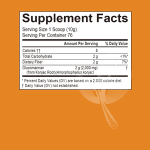 OEM ODM Racine de Konjac Faible en calories et riche en fibres Contrôle de la satiété fort Contrôle du poids Extrêmement riche en fibres alimentaires - Product Image 3