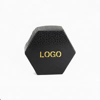 Boîte cadeau en papier de luxe personnalisée en forme d'hexagone, faible MOQ pris en charge, pour flacon/bocal en verre de 3ml et 5ml, emballage en papier