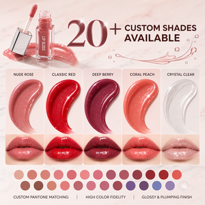 HKH <b>Waterproof</b> Shimmer High Gloss Liquid Lipstick, Private Label Vegan High Quality Mineral Glossy Long Lasting Lip Makeup - Product Image 5