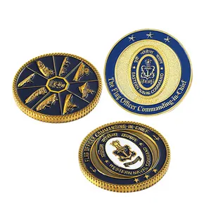 Personalized 3dcommemorative Coin Metal Soft Enamel Challenge Coin Custom Design Gold Brass Reverse Printed Collectible Coins