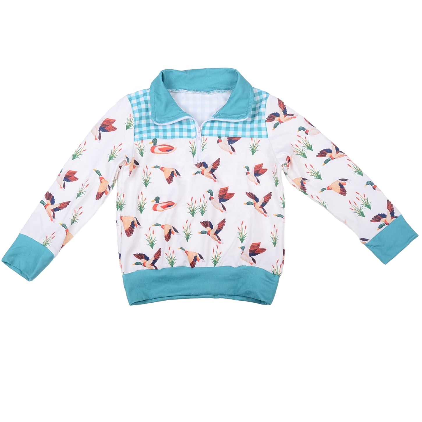 Custom Free Design Logo Embroidery High Low England Style Little Baby Girl O-neck Soft Loose Fit Wool/Nylon Anti-Wrinkle