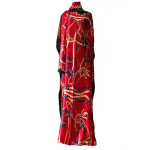 Design Hot Sale Pakaian Baju Muslim Abaya Gaun Afrika Sederhana Hitam Abaya Islam Wanita Fashion Ethnic Sutra Oem Gaun