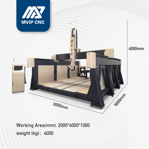 Fresadora CNC <span class=keywords><strong>de</strong></span> 5 Ejes MVIP, Router Rotatorio Multiusos para Madera, Motor Servo <span class=keywords><strong>de</strong></span> 9.5KW, Caja <span class=keywords><strong>de</strong></span> Cambios Siemens/Syntec, Herramienta Automática Individual - Product Image 3